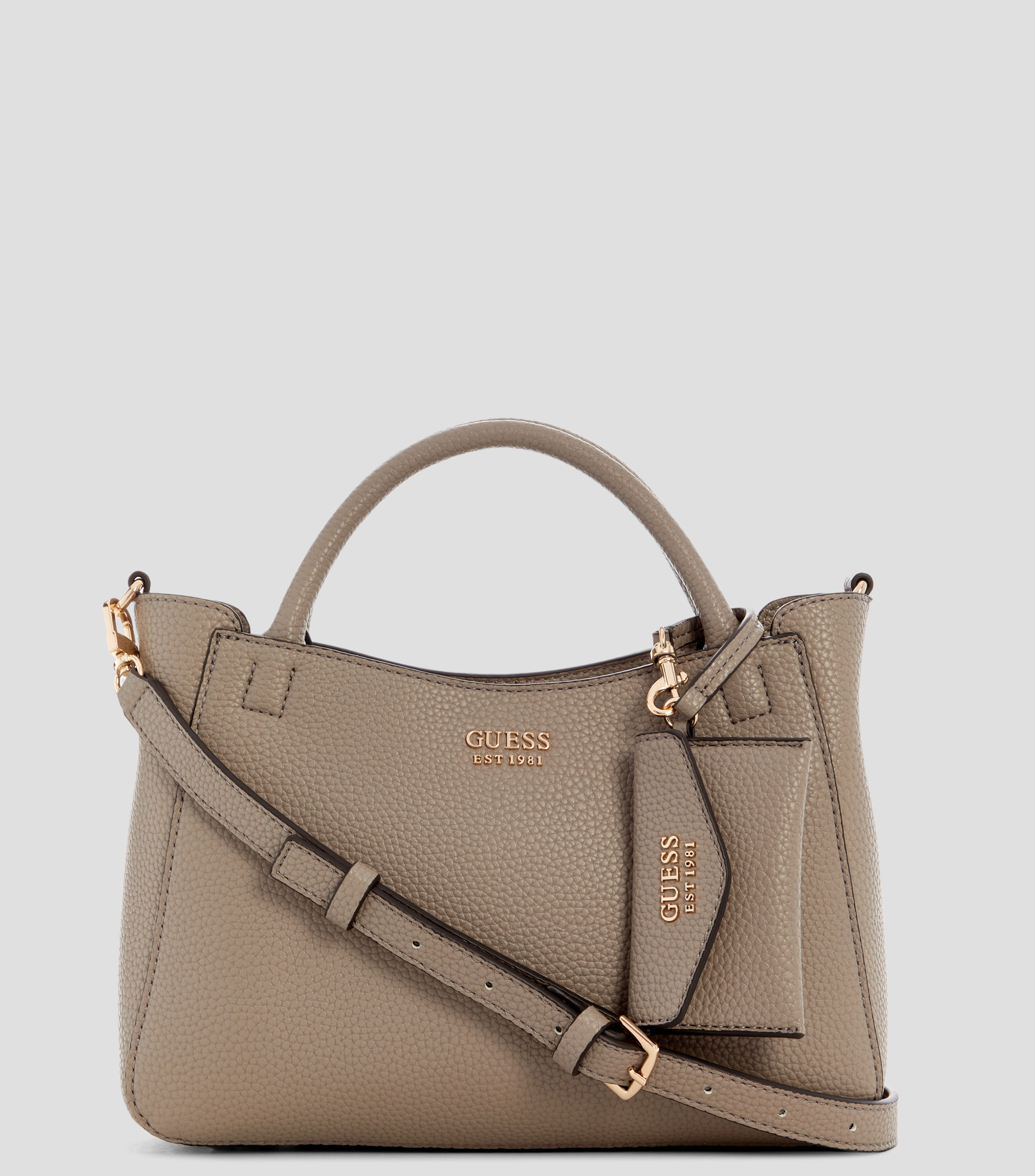 Bolsa Satchel Brenton granulada Mujer